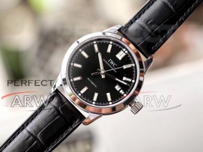 Perfect Replica IWC Ingenieur Stainless Steel Case Black Dial Index Markers 40mm Watch